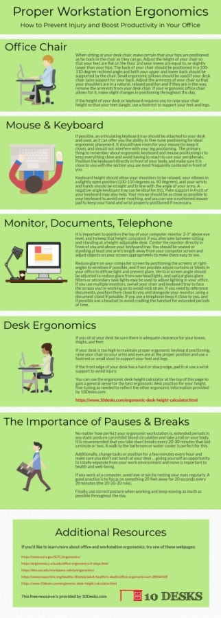 Workstation Ergonomics Infographic