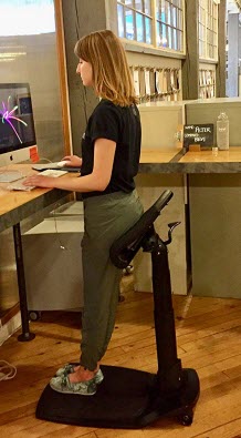 Using a Standing Desk Stool at Work